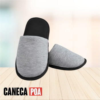 PANTUFA CINZA  COM PRETO PANTUFA CINZA  COM PRETO