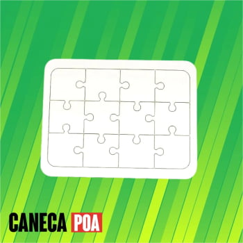 QUEBRA CABEÇA MDF - 12 PEÇAS