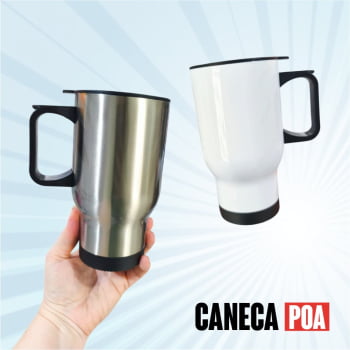 COPO DE INOX COM TAMPA 475ML