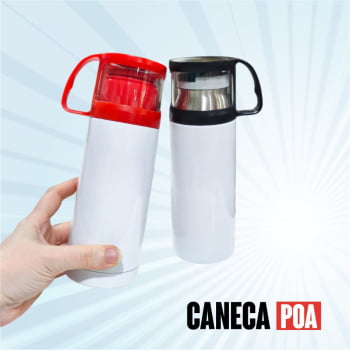 GARRAFA TERMICA DE INOX COM TAMPA  300ml 