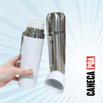 GARRAFA TERMICA DE INOX COM TAMPA  450ml 