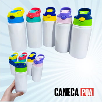 SQUEZZE KIDS BRANCO COM TAMPA COLORIDA - 500ML
